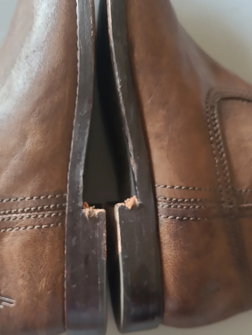 Frye Women's Anna Shortie Brown Leather Pull-On Boots Size 8